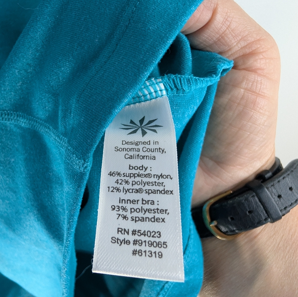 Teal Athleta Athletic Tank Top Size XL - Picture 9 of 9